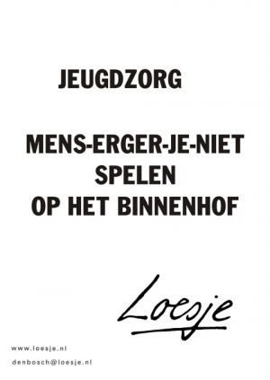 Jeugdzorg mens-erger-je-niet spelen op het binnenhof