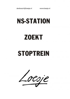 ns-station zoekt stoptrein