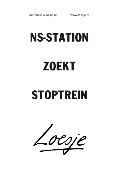 ns-station zoekt stoptrein