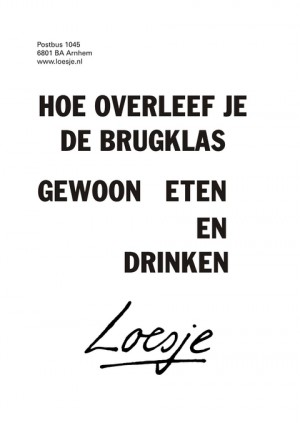 hoe overleef je de brugklas gewoon eten en drinken