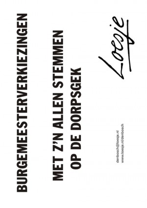 Burgemeesterverkiezingen met z’n allen stemmen op de dorpsgek