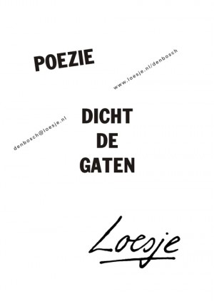 Poezie dicht de gaten