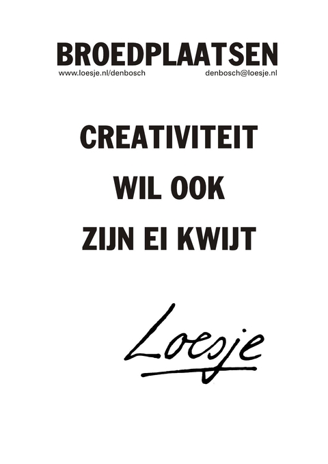 Broedplaatsen creativiteit wil ook zijn ei kwijt