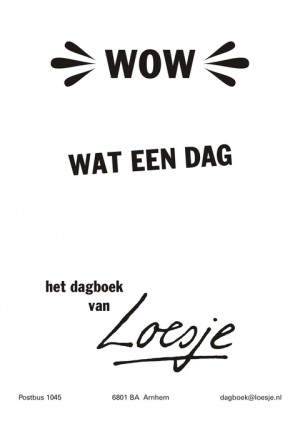 Wow wat een dag.