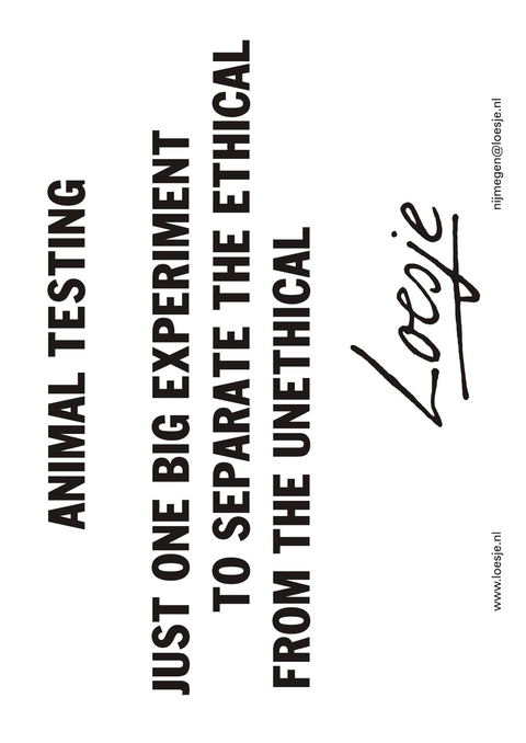 Animal testing just one big experiment to separate the ethical from the unethical