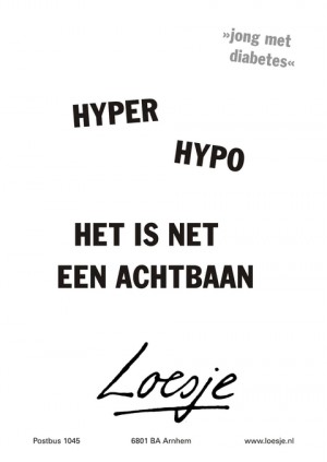 hyper hypo het is net een achtbaan.