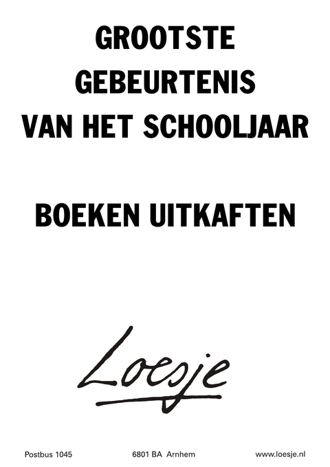 Grootste gebeurtenis van het schooljaar: boeken uitkaften