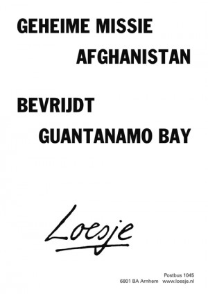 geheime missie afghanistan bevrijdt guantanamo bay