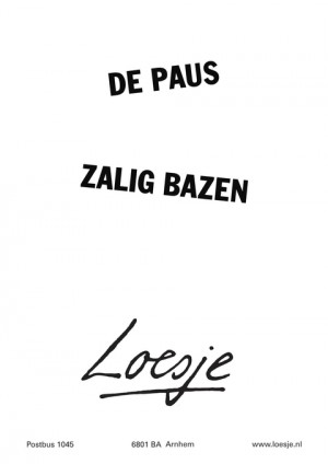 de paus zalig bazen