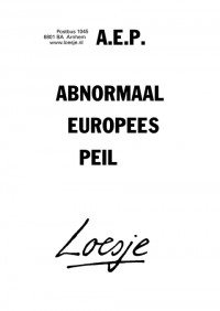 a.e.p. abnormaal europees peil