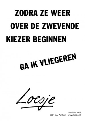 zodra ze weer over de zwevende kiezer beginnen