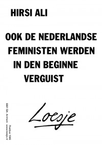 hirsi ali ook de nederlandse feministen werden in den beginne verguist
