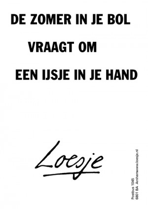 de zomer in je bol vraagt om een ijsje in je hand