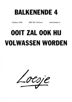 balkenende 4 ooit zal ook hij volwassen worden
