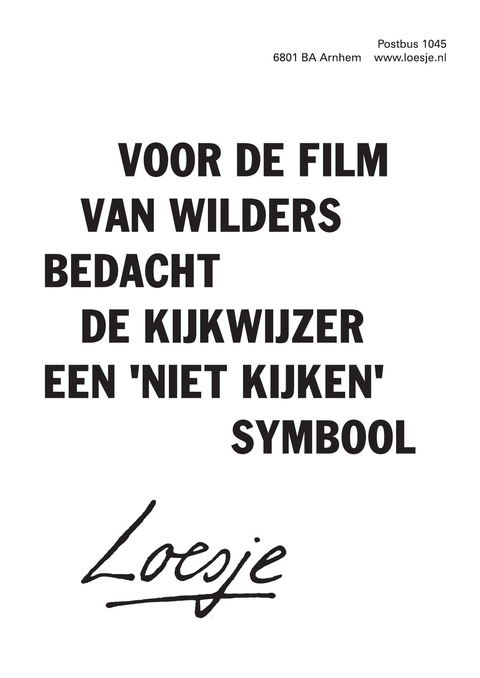 voor de film van Wilders bedacht de kijkwijzer een ‘niet kijken’ symbool