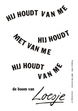 Hij houdt van me hij houdt niet van me hij houdt van me de boom van