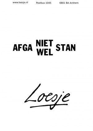 afga niet/wel stan