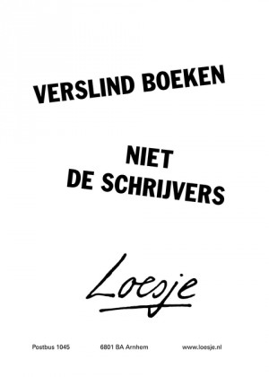 verslind boeken, niet de schrijvers