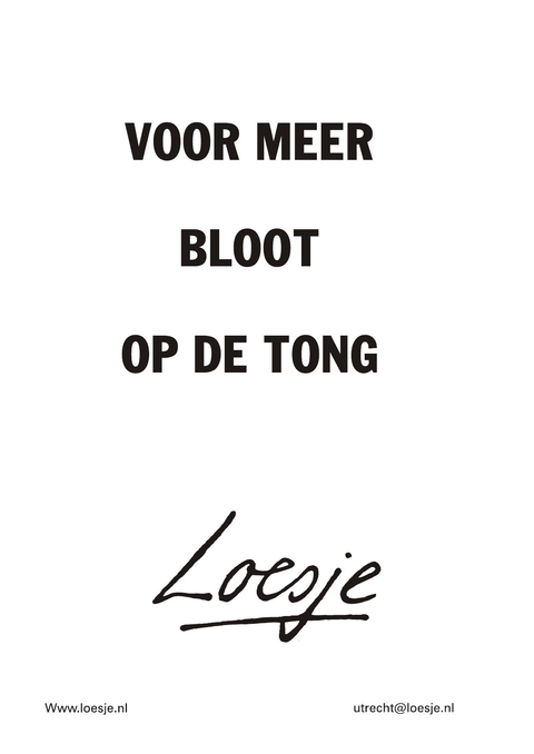voor meer bloot op de tong