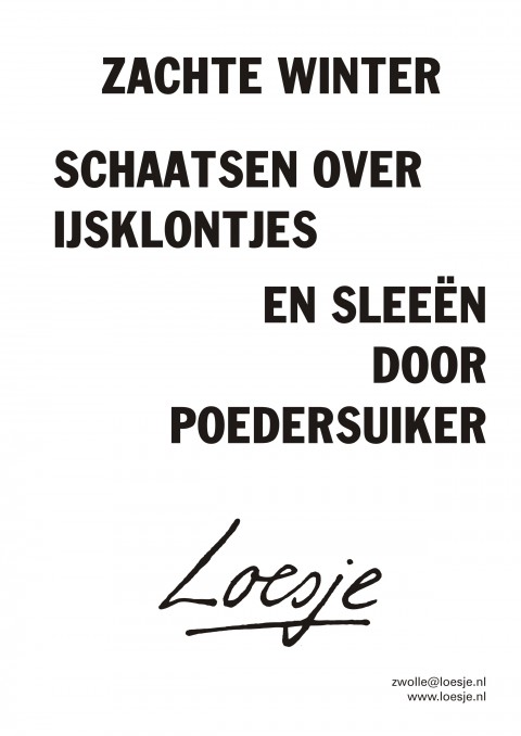 Zachte winter schaatsen over ijsklontjes en sleeën door poedersuiker