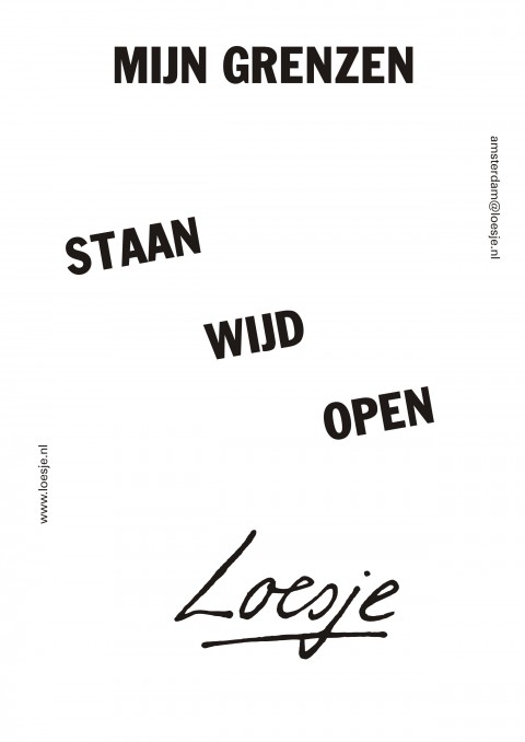 Mijn grenzen staan wijd open