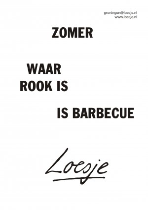 Zomer waar rook is is barbecue