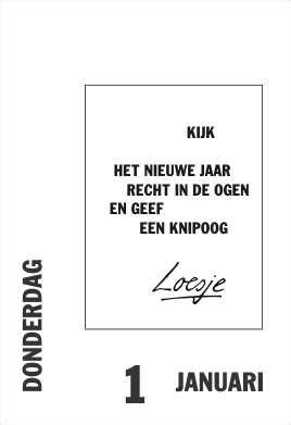 Kijk het nieuwe jaar recht in de ogen en geef een knipoog