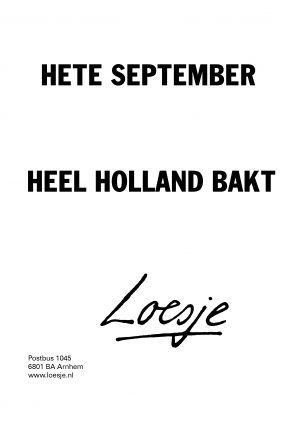 Hete september heel holland bakt