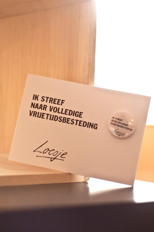 Buttonkaart - Ik streef naar volledige vrijetijdsbesteding