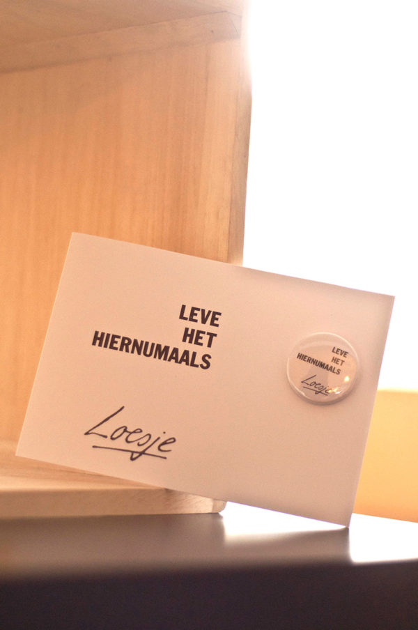 Buttonkaart - Leve het hiernumaals