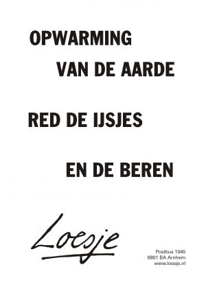 Opwarming van de aarde red de ijsjes en de beren