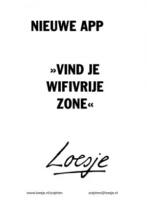 Nieuwe App Vind je wifivrije zone