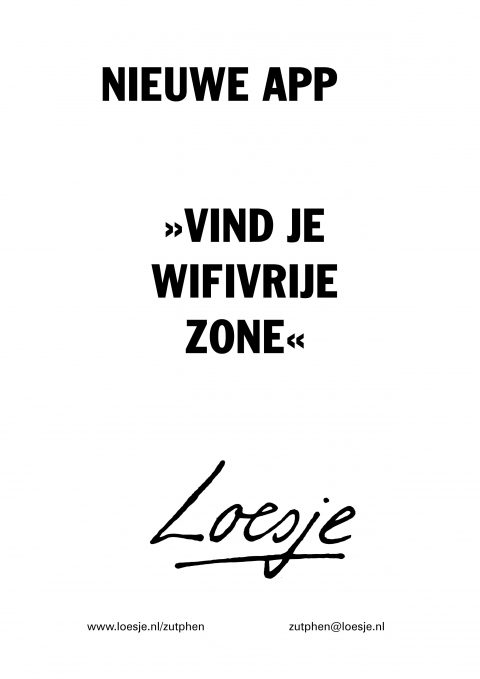 Nieuwe App Vind je wifivrije zone