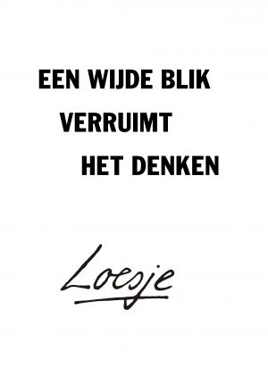 Een wijde blik