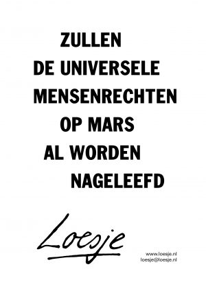 Zullen de universele mensenrechten op mars al worden nageleefd