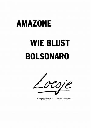 Amazone wie blust Bolsonaro