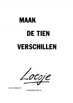tien verschillen