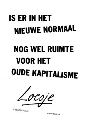 Is er in Het Nieuwe Normaal nog wel ruimte voor het oude kapitalisme