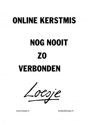 Online kerstmis / nog nooit zo verbonden