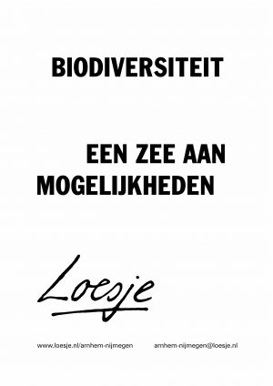 Biodiversiteit / een zee aan mogelijkheden