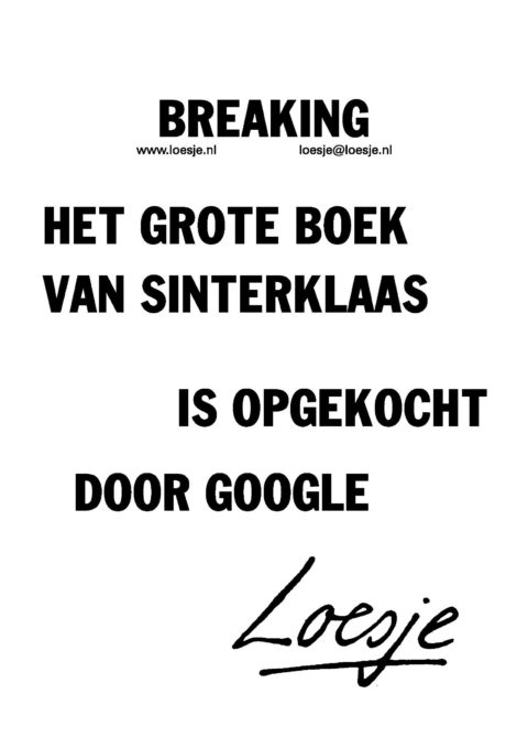 Breaking het grote boek van sinterklaas is opgekocht door Google