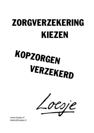 Zorgverzekering kiezen kopzorgen verzekerd