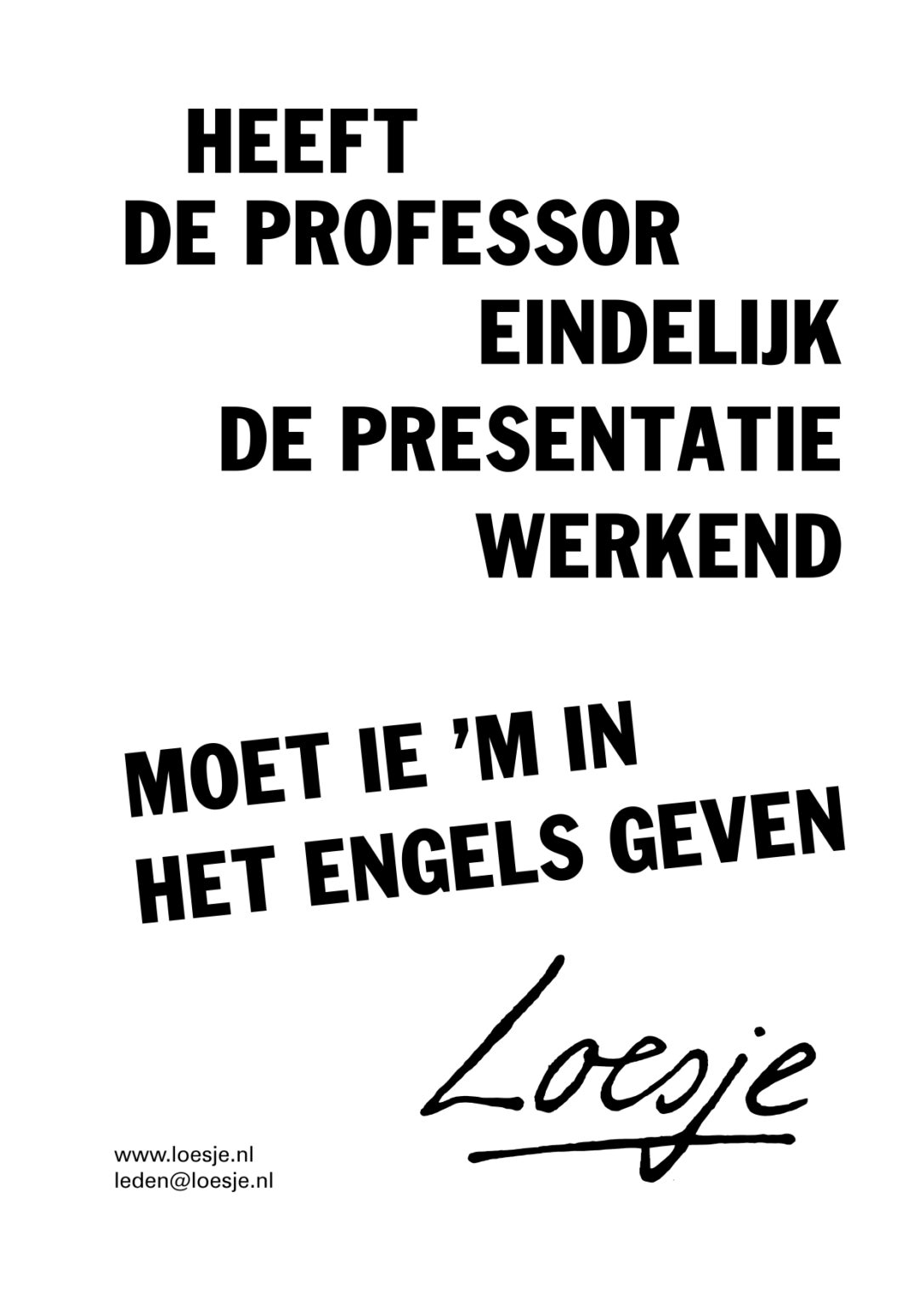 Jarig Loesje