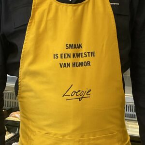 Loesje schort - Smaak is een kwestie van humor