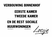 Verbouwing Binnenhof/ Eerste kamer/ Tweede kamer/ en de rest sociale huurwoningen