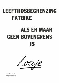 Leeftijdsbegrenzing fatbike / als er maar geen bovengrens is - de oma van