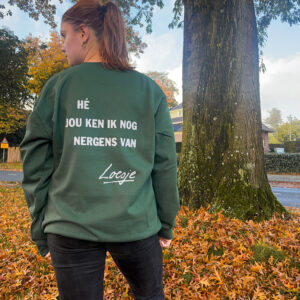 Groene sweater - Hé jou ken ik nog nergens van