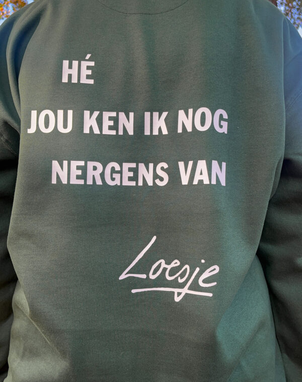 Groene sweater - Hé jou ken ik nog nergens van