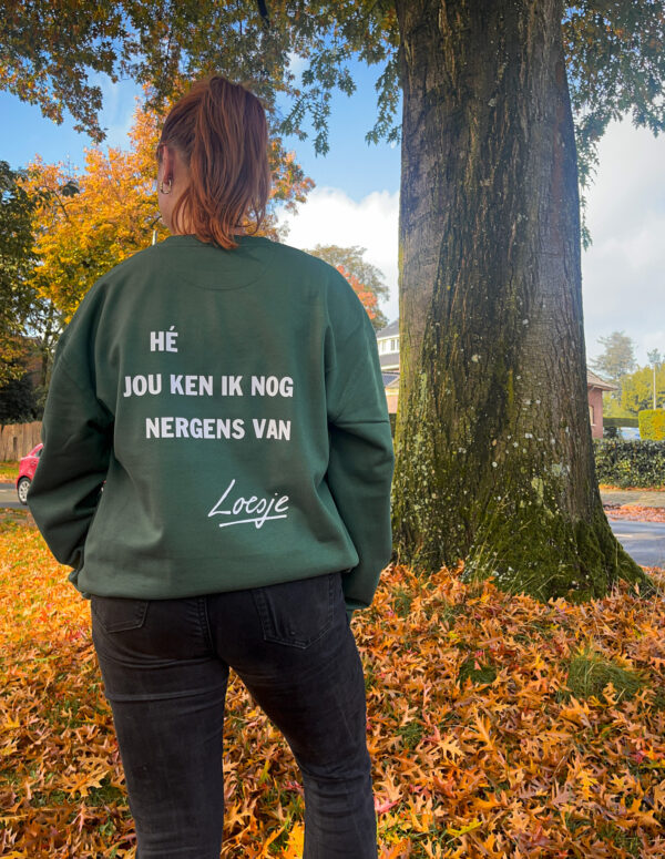 Groene sweater - Hé jou ken ik nog nergens van