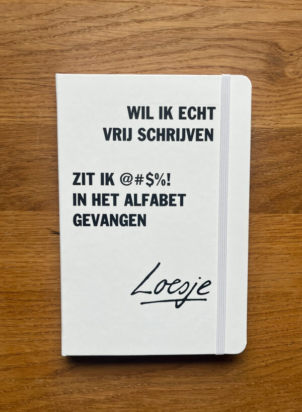 Notitieboekje A5 - wil ik echt vrij schrijven zit ik @#$%! in het alfabet gevangen